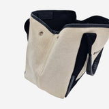 BEIGE CANVAS TOTE