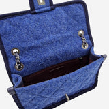 Paris-Salzburg medium wool single flap bag
