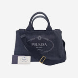 SORT DENIM CANAPA TOTE MEDIUM