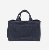 SORT DENIM CANAPA TOTE MEDIUM