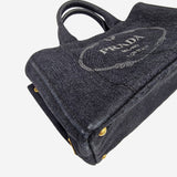 SORT DENIM CANAPA TOTE MEDIUM