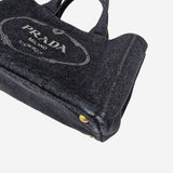 SORT DENIM CANAPA TOTE MEDIUM