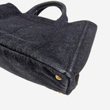 SORT DENIM CANAPA TOTE MEDIUM