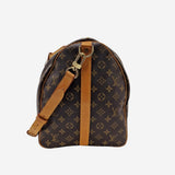 MONOGRAM CANVAS KEEPALL 55 BANDOULIERE