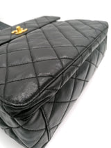 Sort CC Coated Canvas shoulder bag taske fra brand: CHANEL - We Do Vintage