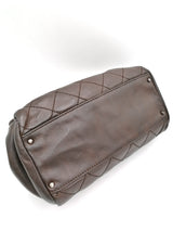Brun CC Quilted handbag taske fra brand: CHANEL - We Do Vintage