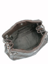 Brun CC Quilted handbag taske fra brand: CHANEL - We Do Vintage