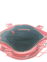 Rød/Pink First Bag Agneau taske fra brand: BALENCIAGA - We Do Vintage