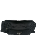 Sort Nylon bæltetaske taske fra brand: PRADA - We Do Vintage