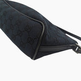 Sort Diamant Canvas boat pochette taske fra brand: GUCCI - We Do Vintage