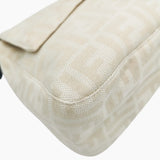 Beige Zucca mamma baguette taske fra brand: FENDI - We Do Vintage