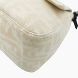 Beige Zucca mamma baguette taske fra brand: FENDI - We Do Vintage