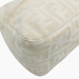 Beige Zucca mamma baguette taske fra brand: FENDI - We Do Vintage