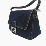Denim mamma baguette taske fra brand: FENDI - We Do Vintage