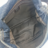 Denim mamma baguette taske fra brand: FENDI - We Do Vintage