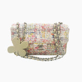 Watercolor canvas flap bag small taske fra brand: CHANEL - We Do Vintage