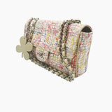 Watercolor canvas flap bag small taske fra brand: CHANEL - We Do Vintage