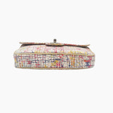 Watercolor canvas flap bag small taske fra brand: CHANEL - We Do Vintage