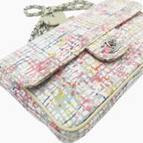 Watercolor canvas flap bag small taske fra brand: CHANEL - We Do Vintage