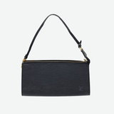 SORT EPI LÆDER POCHETTE ACCESSOIRES taske fra brand: LOUIS VUITTON - We Do Vintage