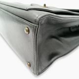 Sort CC lambskin handbag Tote taske fra brand: CHANEL - We Do Vintage