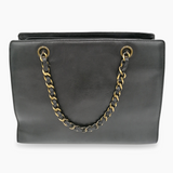 Sort CC lambskin handbag Tote taske fra brand: CHANEL - We Do Vintage