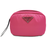 Fuxia pink nylon bæltetaske taske fra brand: PRADA - We Do Vintage