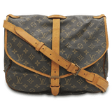 Monogram Canvas Saumur 35 taske fra brand: LOUIS VUITTON - We Do Vintage