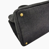 Sort denim Canapa Tote medium taske fra brand: PRADA - We Do Vintage