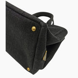 Sort denim Canapa Tote medium taske fra brand: PRADA - We Do Vintage