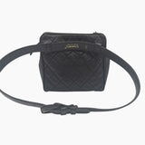 Sort CC Charm belt bag taske fra brand: CHANEL - We Do Vintage