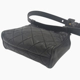Sort CC Charm belt bag taske fra brand: CHANEL - We Do Vintage