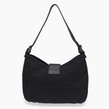 Sort Zucca baguette taske fra brand: FENDI - We Do Vintage