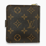 Monogram Canvas compact zip wallet PM taske fra brand: LOUIS VUITTON - We Do Vintage