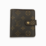 Monogram Canvas compact zip wallet PM taske fra brand: LOUIS VUITTON - We Do Vintage