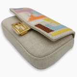 Nano Baguette Charm multicolor taske fra brand: FENDI - We Do Vintage