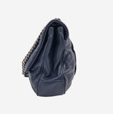 coco pleats soft flap bag mørkeblå