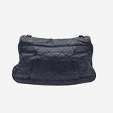 coco pleats soft flap bag mørkeblå