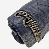 coco pleats soft flap bag mørkeblå