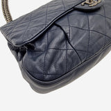 coco pleats soft flap bag mørkeblå