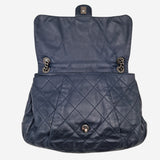 coco pleats soft flap bag mørkeblå