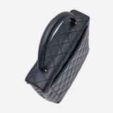 sjælden vintage caviar top handle "kelly"