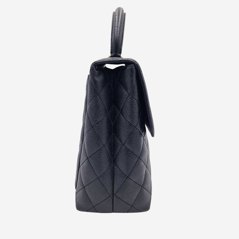 sjælden vintage caviar top handle "kelly"