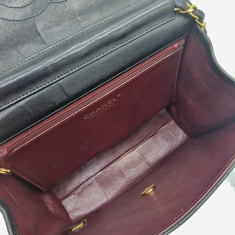 VINTAGE DIAMAND QUILTED FLAP BAG
