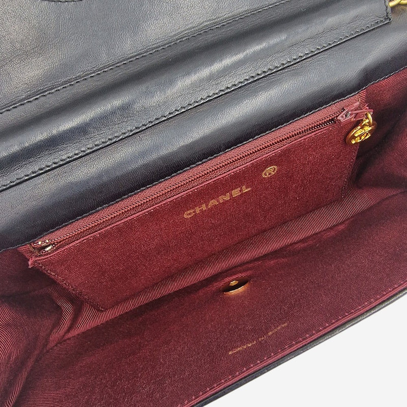 VINTAGE HALF MOON FLAP BAG