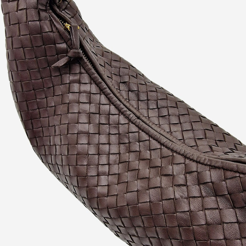 MEDIUM MØRKEBRUN CLASSIC VENETA HOBO