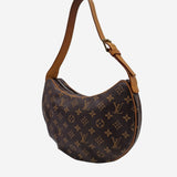 MONOGRAM CANVAS CROISSANT MM