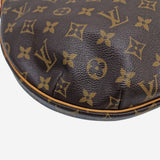 MONOGRAM CANVAS CROISSANT MM