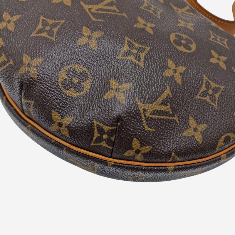 MONOGRAM CANVAS CROISSANT MM