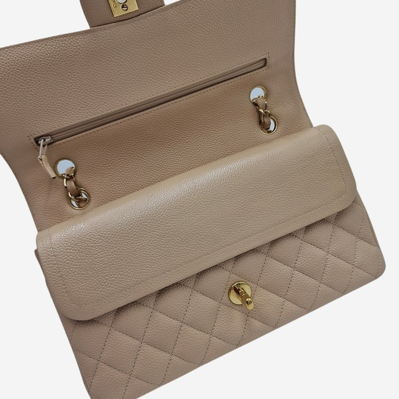 CAVIAR MEDIUM CLASSIC DOUBLE FLAP